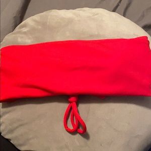 Red bathing suit top